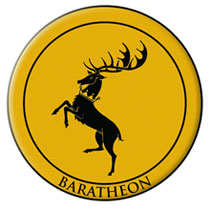 Image: Game of Thrones Embroidered Patch: Baratheon 