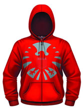 Image: Avengers Movie: Flicker Bird Zip-Up Hoodie Red  (XL)