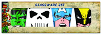 Image: Marvel Big Face 4-Piece Shot Glass Set 