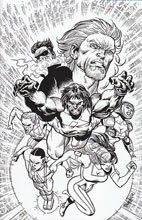 Image: Hypernaturals #9 (15-copy Derenick B&W incentive cover)
