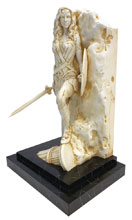 Image: Neo-Classical Wonder Woman Marble Finish Fine Art Statue  - 