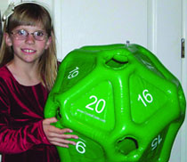 Image: Giant Inflatable D20 Green 