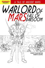 Image: Warlord of Mars: Fall of Barsoom #3 (15-copy Jusko B&W incentive cover) (v15)
