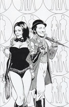 Image: Steed and Mrs. Peel #1 (15-copy Perkins B&W variant - cover D) (v15)