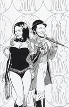 Image: Steed and Mrs. Peel #1 (20-copy B&W variant cover) (v20)