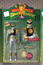 Image: Mighty Morphin Power Rangers #7 (Action Figure variant cover - Robinson) - Boom! Studios