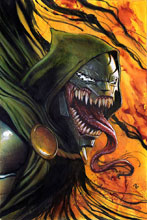 Image: Invincible Iron Man #11 (variant cover - Venomized Dr. Doom) - Marvel Comics