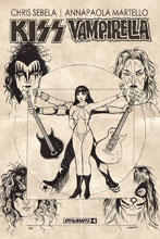 Image: Kiss / Vampirella #4 (1:10 incentive cover - Idhe) - Dynamite