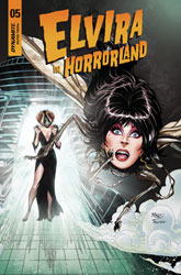 Image: Elvira in Horrorland #5 (cover B - Royle) - Dynamite