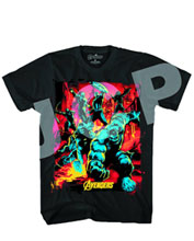 Image: Avengers: Streets on Fire T-Shirt Black  (XL)