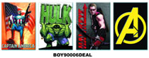 Image: Avengers 4-Piece Magnet Set: Set 1 