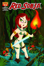 Image: Red Sonja #2 (Stephanie Buscema subscription variant cover)