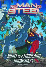 Image: DC Super Heroes Man of Steel Yng. Readers: Night of a Thousand Doomsdays SC  - Capstone Press