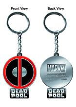 Image: Deadpool Symbol Pewter Keyring 