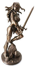 Image: Red Sonja Amanda Conner Statue Broze Ltd ed.  - Dynamite