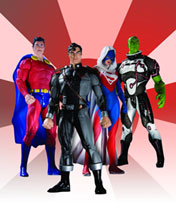 Image: Superman New Krypton Series 1 Action Figure Set  (4)