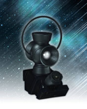 Image: Blackest Night Black Lantern 1:4 Scale Power Battery & Ring Prop Set 