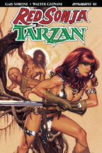 Image: Red Sonja / Tarzan #1 (cover A - Hughes) - Dynamite