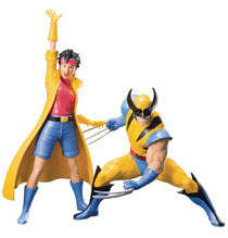 Image: Marvel Comics X-Men '92 ArtFX+ Wolverine & Jubilee 2-Pack Statue  - Koto Inc.
