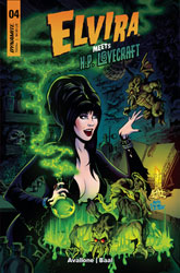 Image: Elvira Meets HP Lovecraft #4 (cover A - Acosta) - Dynamite