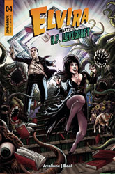 Image: Elvira Meets HP Lovecraft #4 (cover B - Baal) - Dynamite