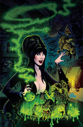 Image: Elvira Meets HP Lovecraft #4 (cover E - Acosta Ltd virgin) - Dynamite