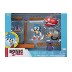 Image: Sonic  (2-1/2-inch) Diorama Flying Battery Zone Set Case - Jakks Pacific