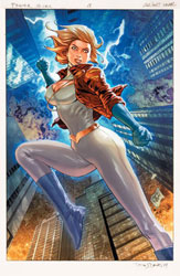 Image: Power Girl #9 (variant cardstock cover - Tony S. Daniel) - DC Comics
