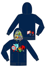 Image: Tokidoki X Marvel: Vs. Red Skull Zip-Up Hoodie  (S)