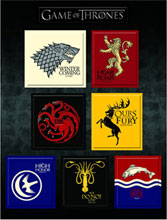 Image: Game of Thrones Magnet Set: House Sigil 
