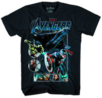 Image: Avengers: Drop Ship T-Shirt Navy  (XL)