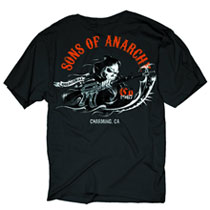 Image: Sons of Anarchy: Charging Reaper T-Shirt Black  (XL)