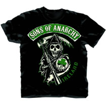 Image: Sons of Anarchy: SOA Ireland T-Shirt Black  (L)