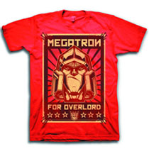 Image: Transformers: Megatron for Overlord T-Shirt Red  (XXL)