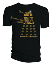 Image: Doctor Who: Dalek Words T-Shirt Black  (M)