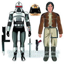 Image: Battlestar Galactica: Cylon & Captain Apollo Action Figure Assortment 