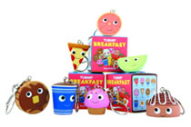Image: Yummy Breakfast Keychain 25-Piece Blind Mystery Box Display 