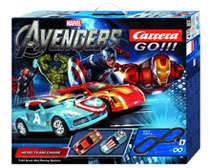 Image: Avengers 1/43 Slot Car Track Set: Hero Team Chase 
