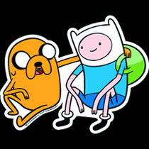 Image: Adventure Time Car Magnet: Finn & Jake 