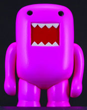 Image: Domo 4-inch Vinyl Figure: Black Light Pink 