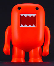 Image: Domo 4-inch Vinyl Figure: Black Light Orange 
