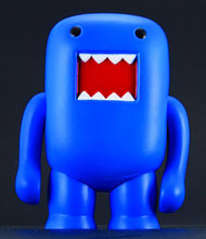 Image: Domo 4-inch Vinyl Figure: Black Light Blue 