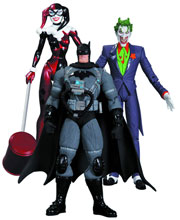 Image: Hush Action Figure 3-Pack: Joker, Harley & Stealth Batman 