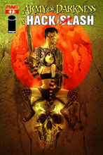 Image: Army of Darkness vs. Hack Slash #1 (cover B - Templesmith)