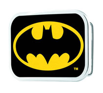 Image: DC Belt Buckle: Batman Symbol  (Yellow)