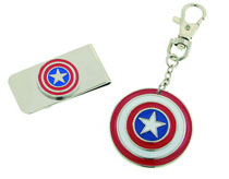 Image: Captain America: Money Clip & Keychain Box Set 