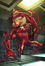 Image: Tony Stark: Iron Man #14 (variant Carnage-ized cover - Ferry) - Marvel Comics