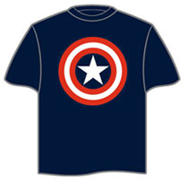 Image: Captain America '80s Logo T-Shirt  (L)