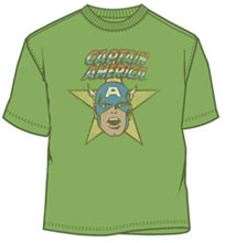 Image: Captain America: CA the Star Kelly Green T-Shirt  (XL)