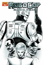 Image: Robocop: Road Trip #2 (10-copy Neves B&W incentive cover) (v10)